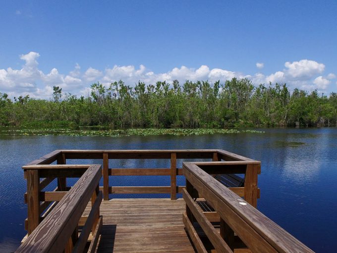 pier on lake